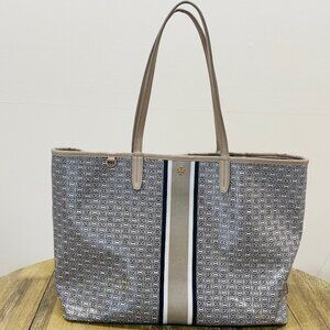 Tory Burch Gemini Link Coated Canvas Tote Bag